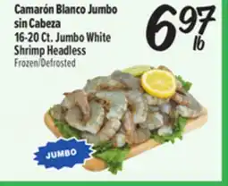 El Super 16-20 Ct. Jumbo White Shrimp Headless offer