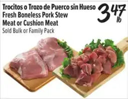 El Super Fresh Boneless Pork Stew Meat or Cushion Meat offer