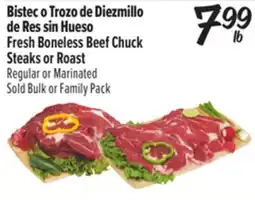 El Super Fresh Boneless Beef Chuck Steaks or Roast offer