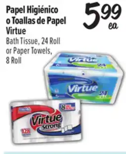 El Super Virtue Bath Tissue, 24 Roll or Paper Towels, 8 Roll offer