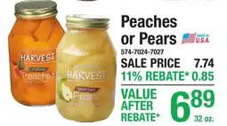 Menards Peaches or Pears offer