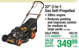 Menards 22 3-in-1 Gas Self-Propelled offer