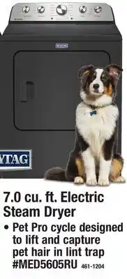 Menards 7.0 cu. ft. Electric Steam Dryer offer