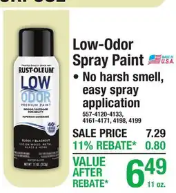 Menards Low-Odor Spray Paint offer