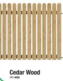 Menards Cedar Wood offer