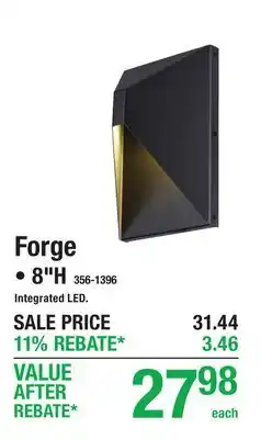 Menards Forge DECORATIVE OUTDOOR WALL LIGHTS offer