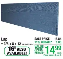 Menards Lap PREFINISHED TEXTURED ENGINEERED WOOD offer