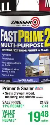 Menards Primer & Sealer offer