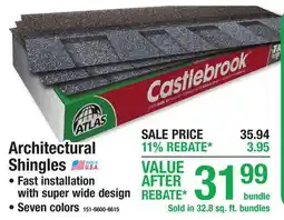 Menards Atlas Architectural Shingles offer