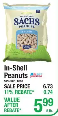 Menards In-Shell Peanuts offer