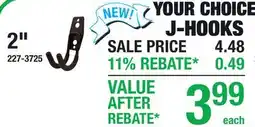 Menards J-HOOKS offer