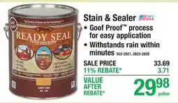 Menards EXTERIOR SEMI-TRANSPARENT WOOD Stain & Sealer offer