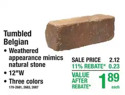 Menards Tumbled Belgian EDGERS offer