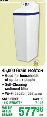 Menards 45,000 Grain MORTON offer