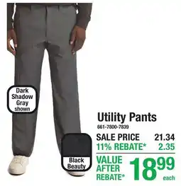 Menards Utility Pants offer