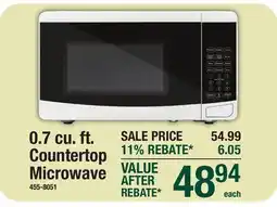 Menards 0.7 cu. ft. Countertop Microwave offer