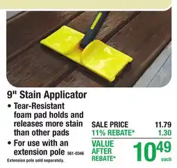 Menards 9 Stain Applicator offer