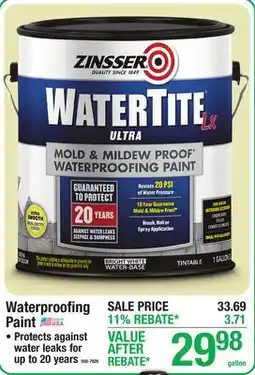 Menards Waterproofing Paint offer