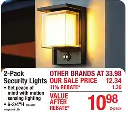 Menards 2-Pack Security Lights offer