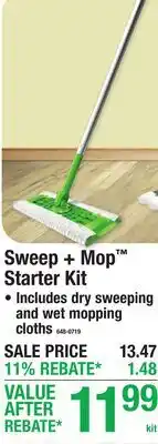 Menards Sweep + Mop Starter Kit offer