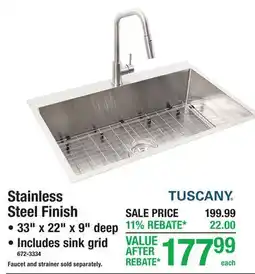 Menards Stainless Steel Finish offer