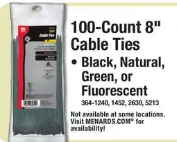 Menards 100-Count 8 Cable Ties offer