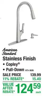 Menards American Standard Stainless Finish offer