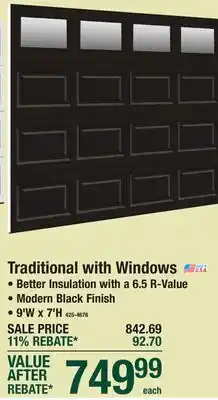 Menards Traditional with Windows offer