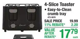 Menards 4-Slice Toaster offer