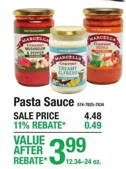 Menards Pasta Sauce offer