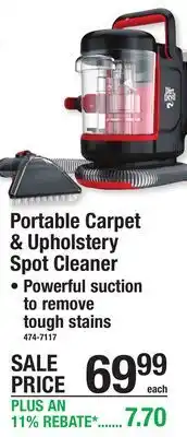 Menards Portable Carpet & Upholstery Spot Cleaner offer
