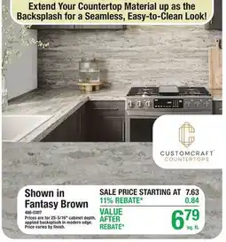 Menards Shown in Fantasy Brown offer
