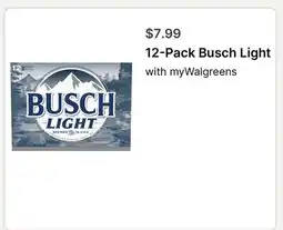 Walgreens 12-Pack Busch Light offer