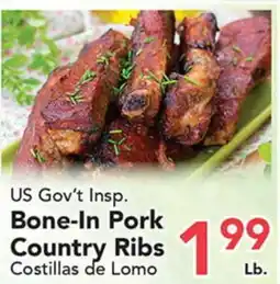 Eurofresh Market US Gov't Insp. Bone-In Pork Country Ribs offer