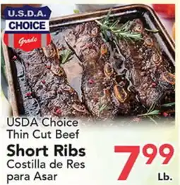 Eurofresh Market USDA Choice Thin Cut Beef Short Ribs offer