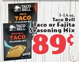 Eurofresh Market Taco Bell Taco or Fajita Seasoning Mix offer