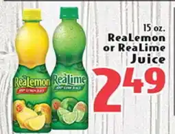 Eurofresh Market 15 oz. ReaLemon or ReaLime Juice offer