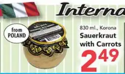 Eurofresh Market Korona Sauerkraut with Carrots offer