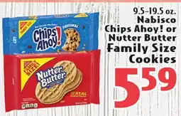 Eurofresh Market Nabisco Chips Ahoy! or Nutter Butter Family Size Cookies offer