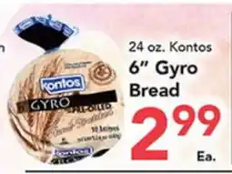 Eurofresh Market 24 oz. Kontos 6 Gyro Bread offer