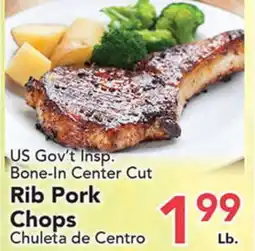 Eurofresh Market US Gov't Insp. Bone-In Center Cut Rib Pork Chops offer