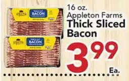 Eurofresh Market 16 oz. Appleton Farms Thick Sliced Bacon offer