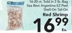 Eurofresh Market Sea Best Argentina EZ Peel Shell-On Tail-On Red Shrimp offer