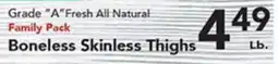 Eurofresh Market Boneless Skinless Thighs offer