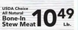 Eurofresh Market USDA Choice All Natural Bone-In Stew Meat offer