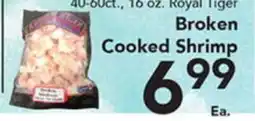 Eurofresh Market 40-60ct., 16 oz. Royal Tiger Broken Cooked Shrimp offer