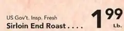Eurofresh Market US Gov't Insp. Fresh Sirloin End Roast offer