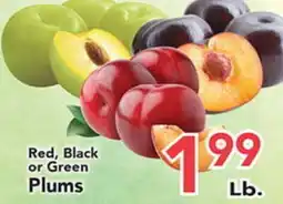 Eurofresh Market Red, Black or Green Plums offer