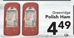 Eurofresh Market Greenridge Polish Ham offer