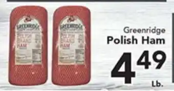 Eurofresh Market Greenridge Polish Ham offer